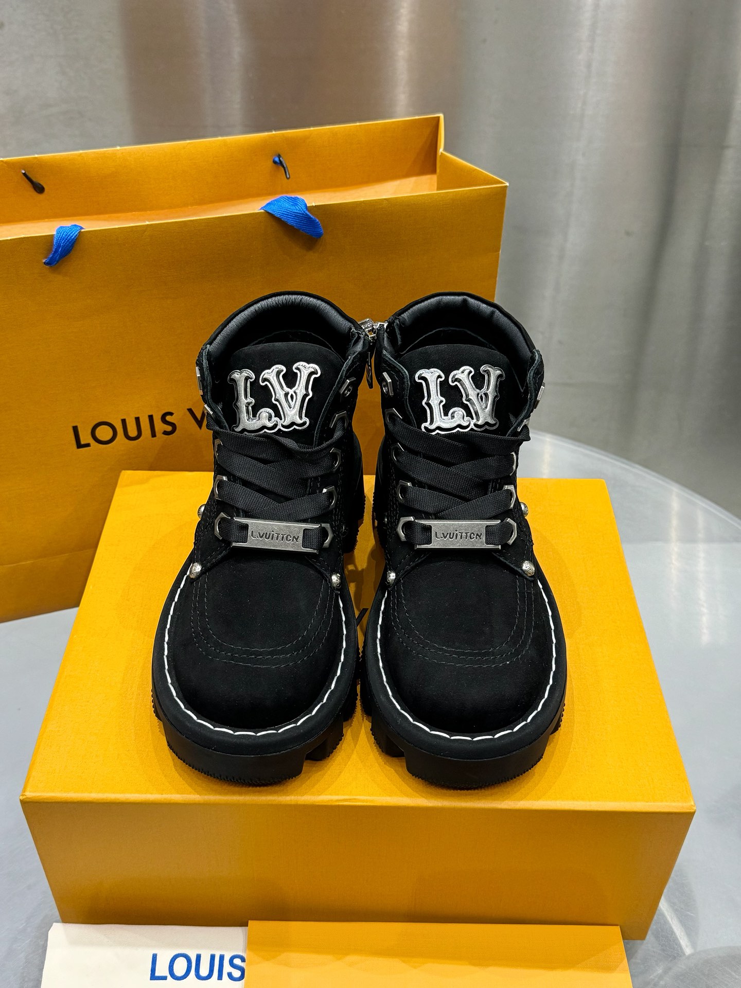 LV Checker Ankle Boot 1ACN8D